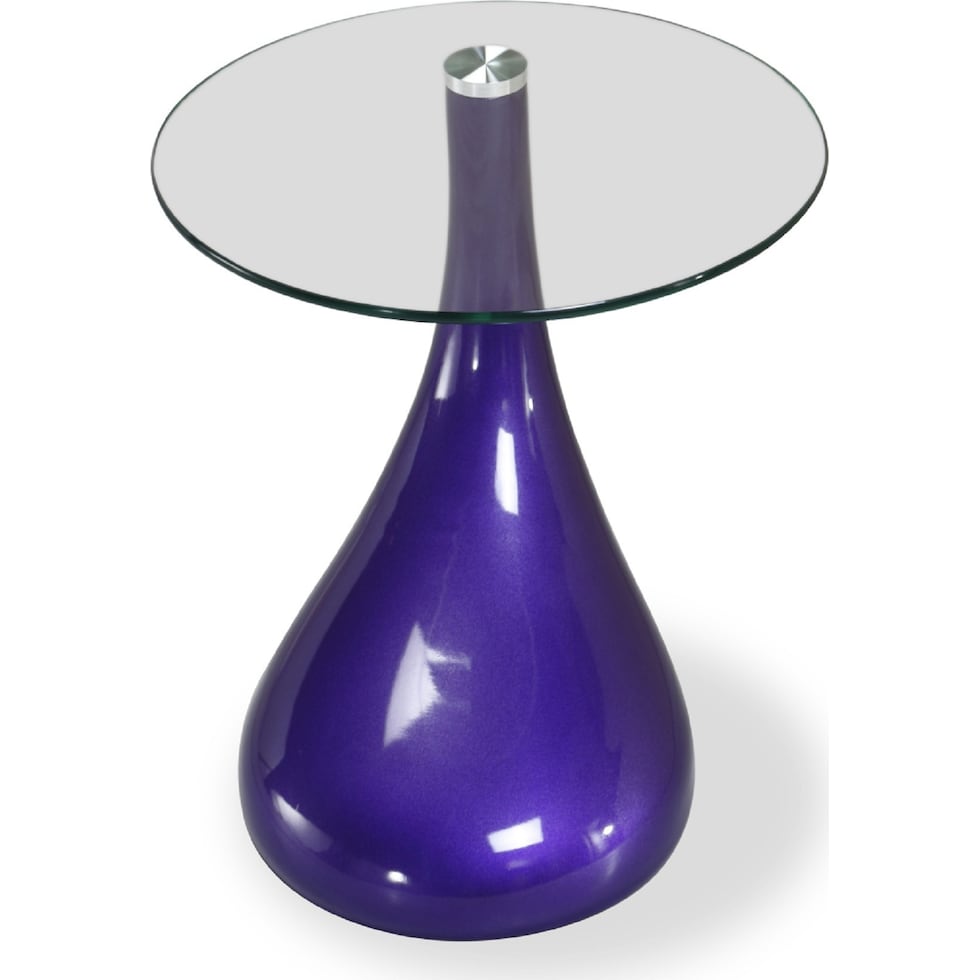 draco purple accent table   