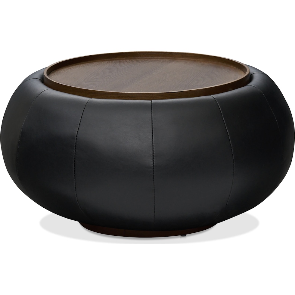 drake black end table   