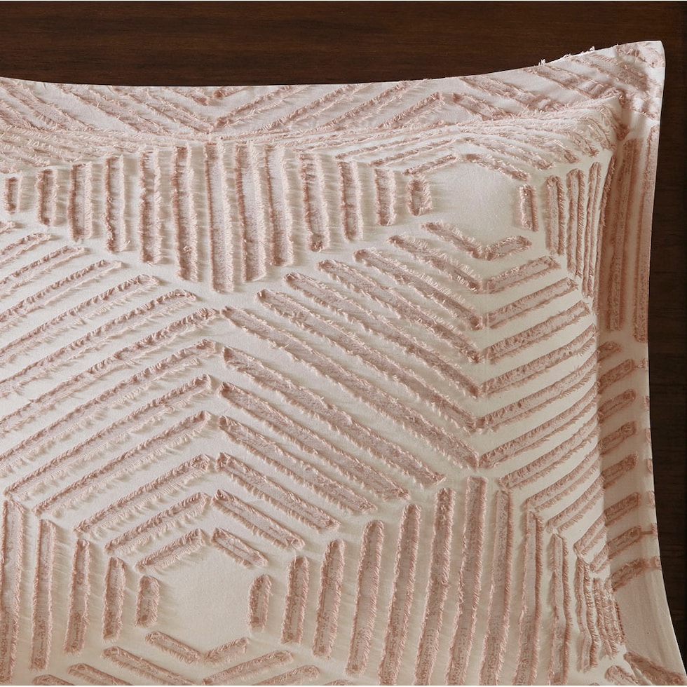 draven pink king california king bedding set   