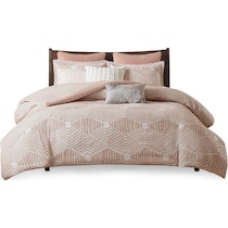 draven pink king california king bedding set   