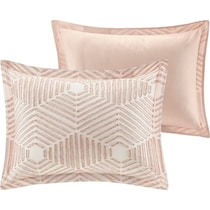 draven pink king california king bedding set   