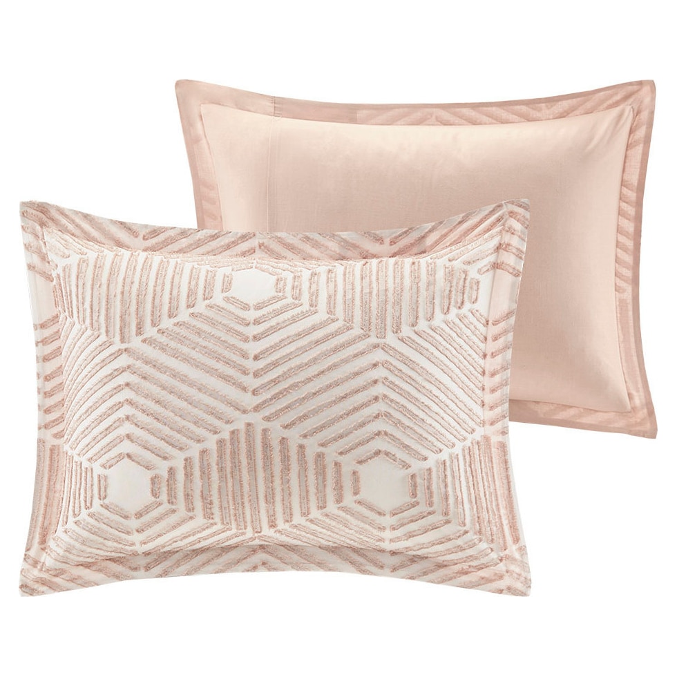 draven pink king california king bedding set   