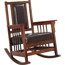 drayton dark brown rocking chair   