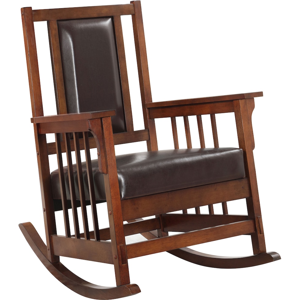 drayton dark brown rocking chair   