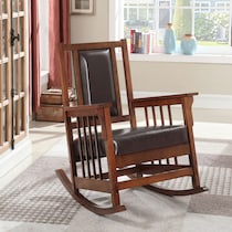 drayton dark brown rocking chair   
