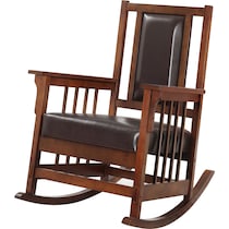 drayton dark brown rocking chair   