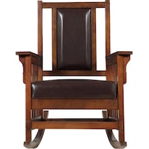 drayton dark brown rocking chair   