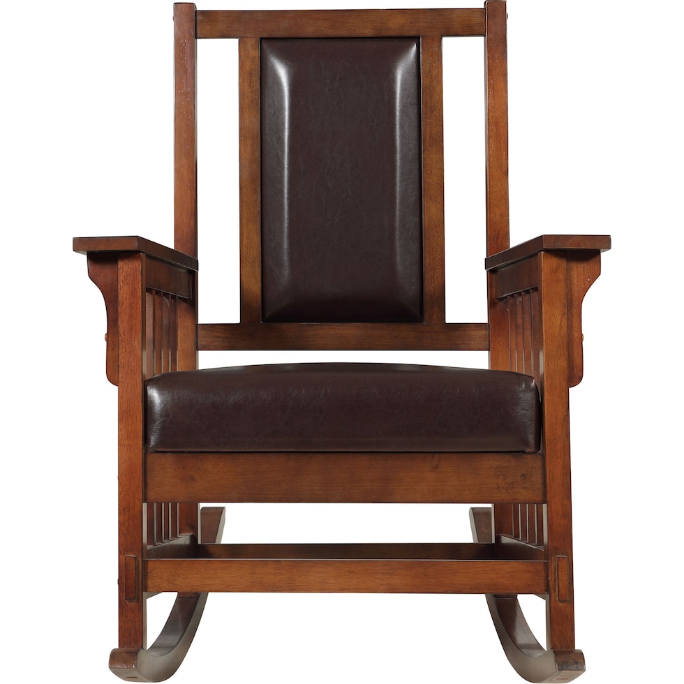drayton dark brown rocking chair   