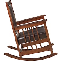 drayton dark brown rocking chair   