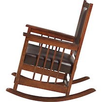 drayton dark brown rocking chair   