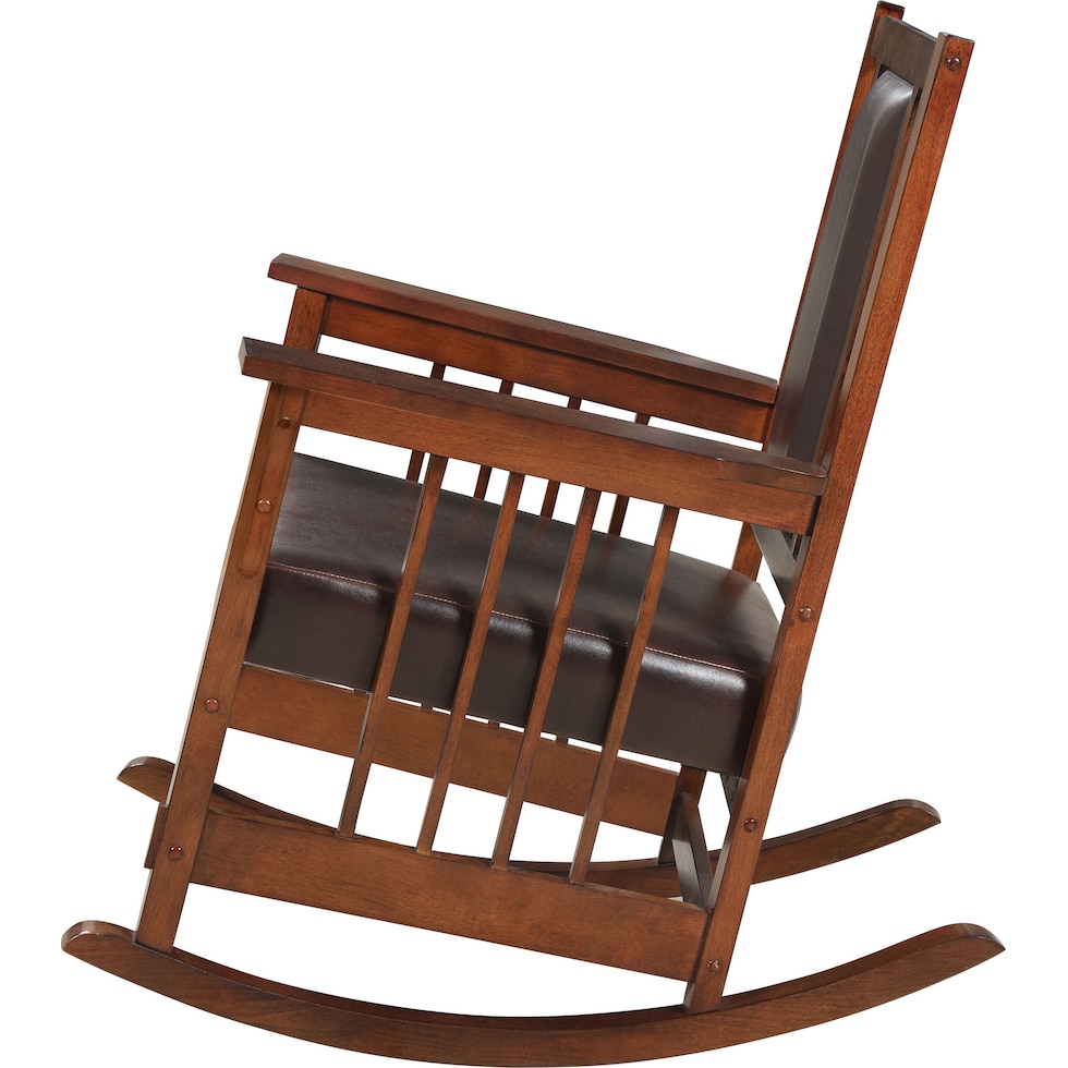 drayton dark brown rocking chair   
