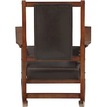 drayton dark brown rocking chair   
