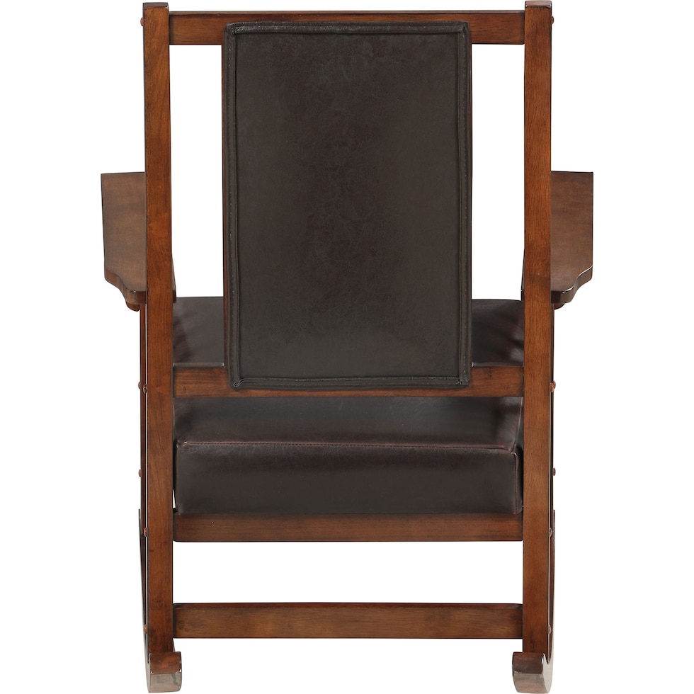 drayton dark brown rocking chair   