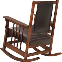 drayton dark brown rocking chair   