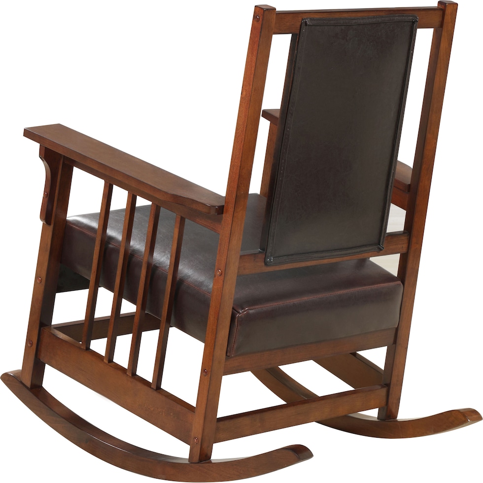 drayton dark brown rocking chair   