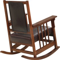 drayton dark brown rocking chair   
