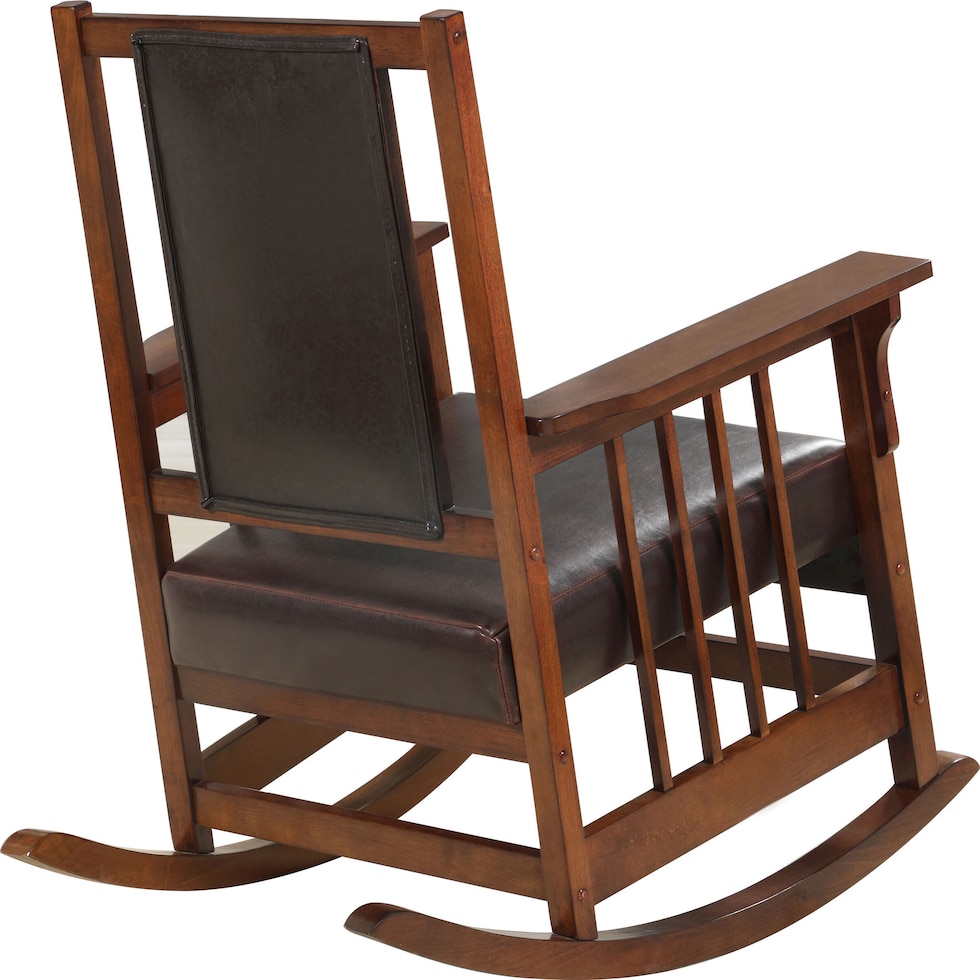 drayton dark brown rocking chair   