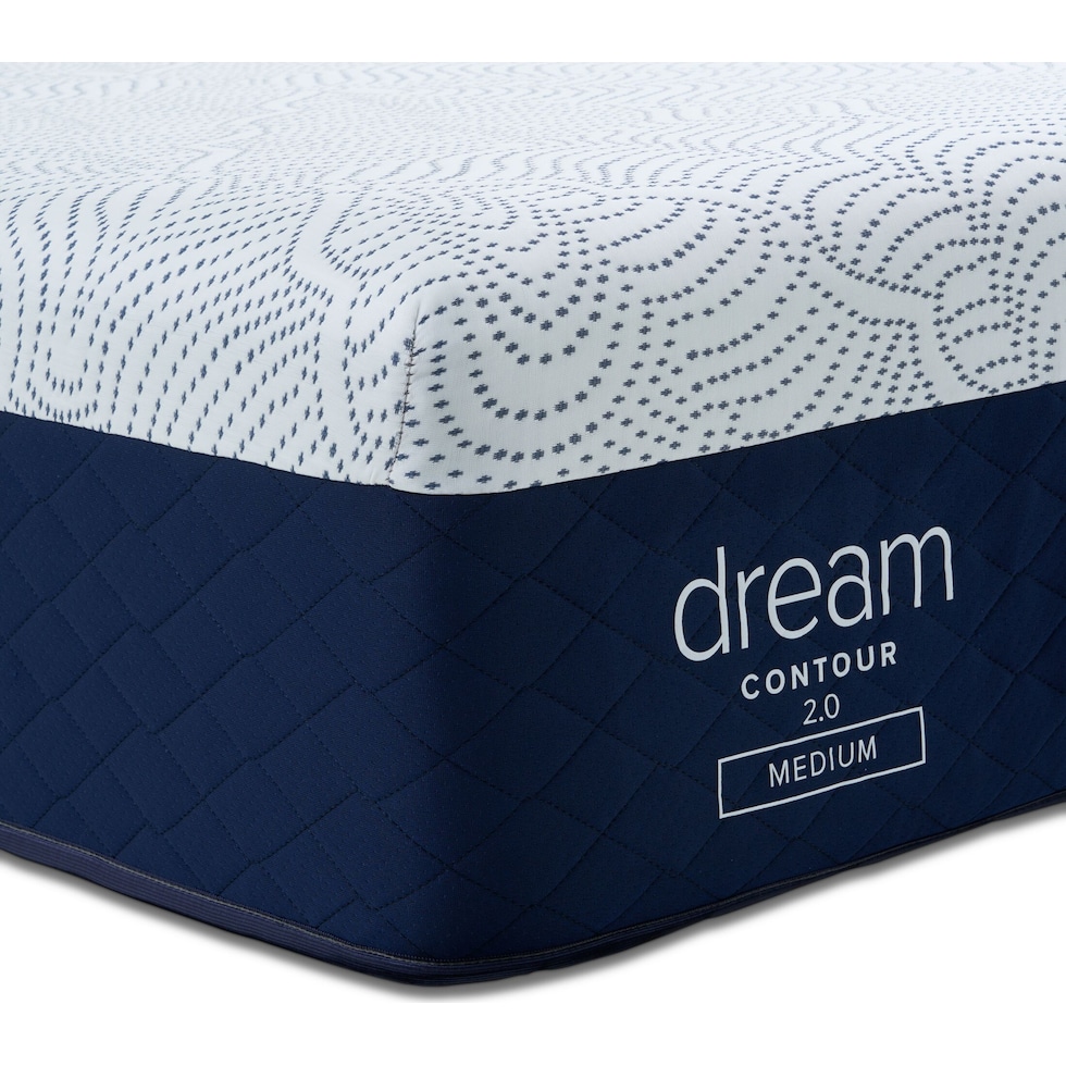 dream contour white california king mattress   