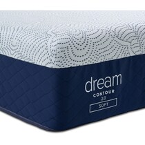 dream contour white california king mattress foundation set   