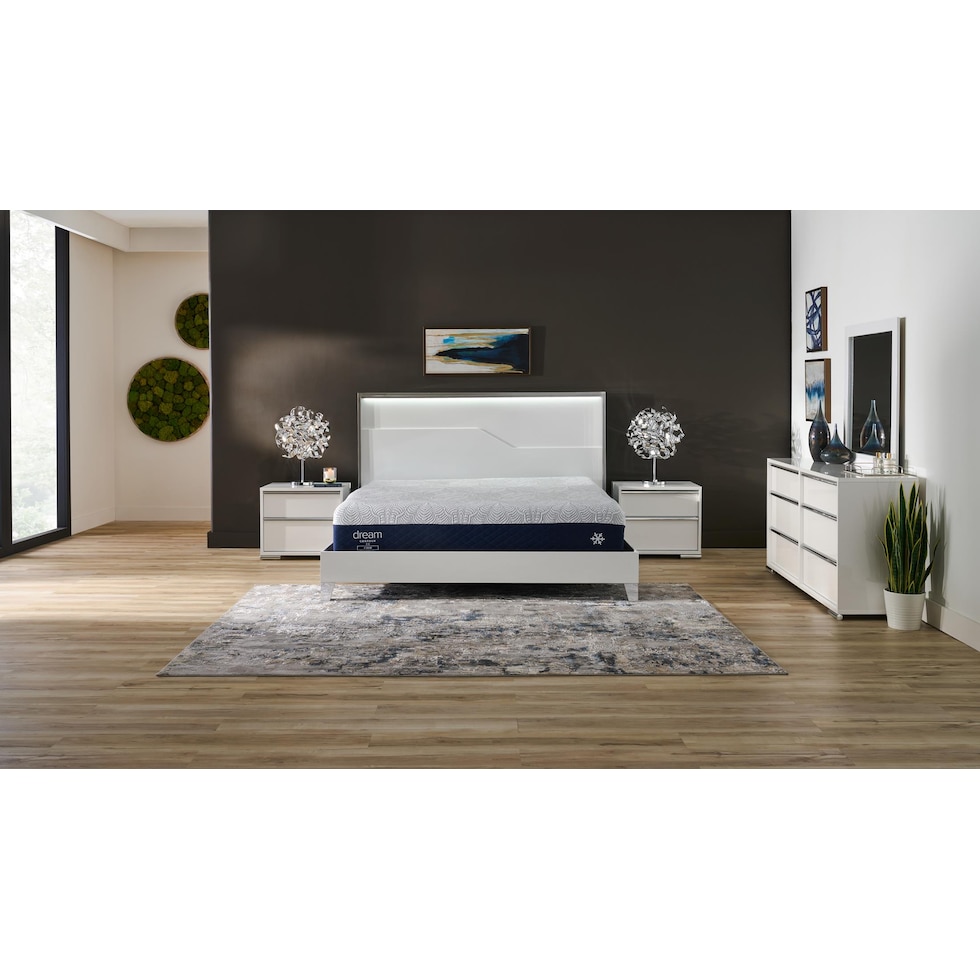 dream contour white full mattress   