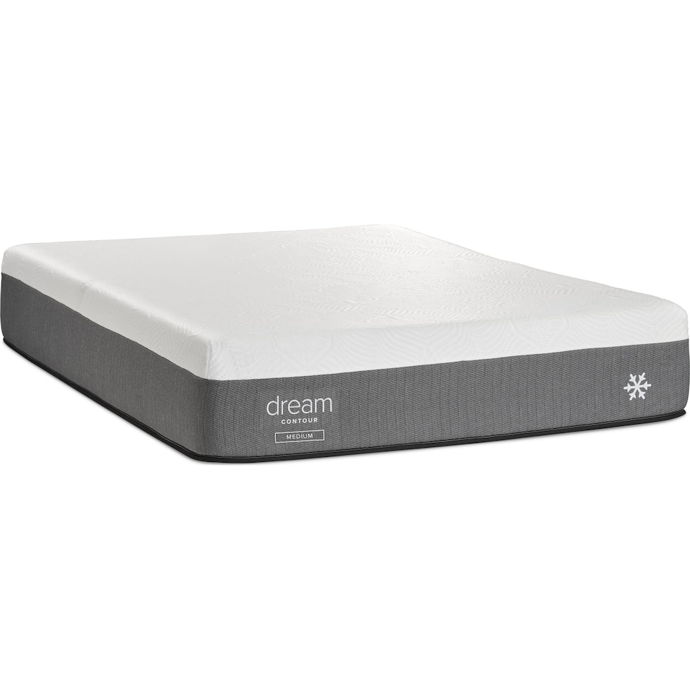 dream contour white king mattress   