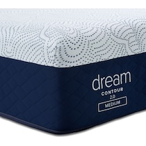 dream contour white king mattress   