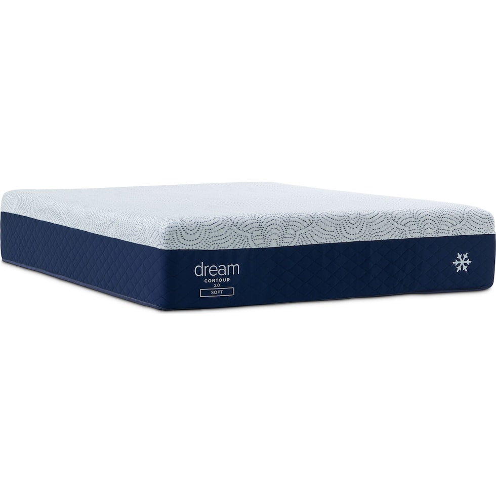 dream contour white king mattress   