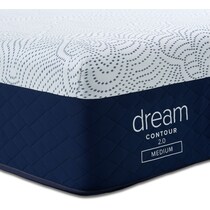 dream contour white queen mattress   