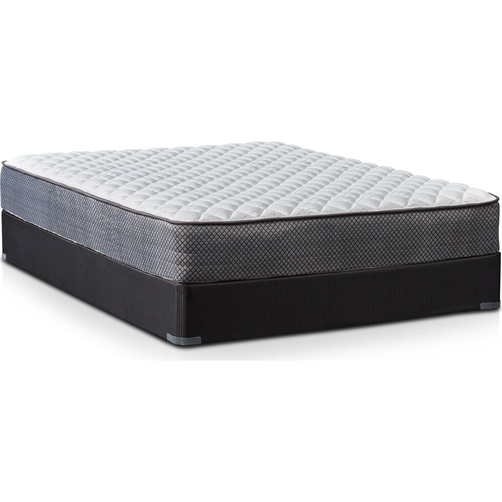 dream ease white full mattress foundation set   