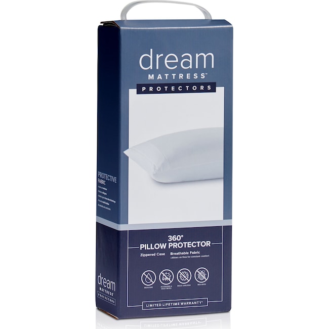 Mattresses and Bedding - Dream Queen 360 Pillow Protector