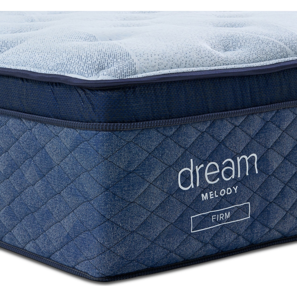 dream melody white king mattress split foundation set   