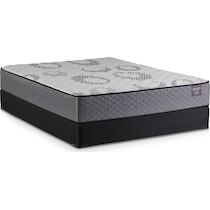 dream origin white queen mattress low profile foundation set   