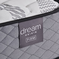dream origin white queen mattress low profile foundation set   