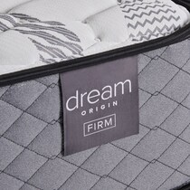 dream origin white queen mattress split low profile foundation set   
