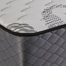 dream origin white queen mattress split low profile foundation set   