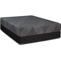 dream plus gray twin xl low profile foundation set   