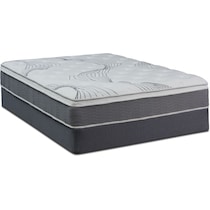 dream premium white full mattress foldable foundation set   