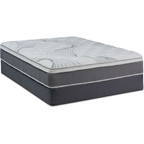 dream premium white queen mattress foldable foundation set   