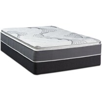 dream premium white twin mattress low profile foundation set   