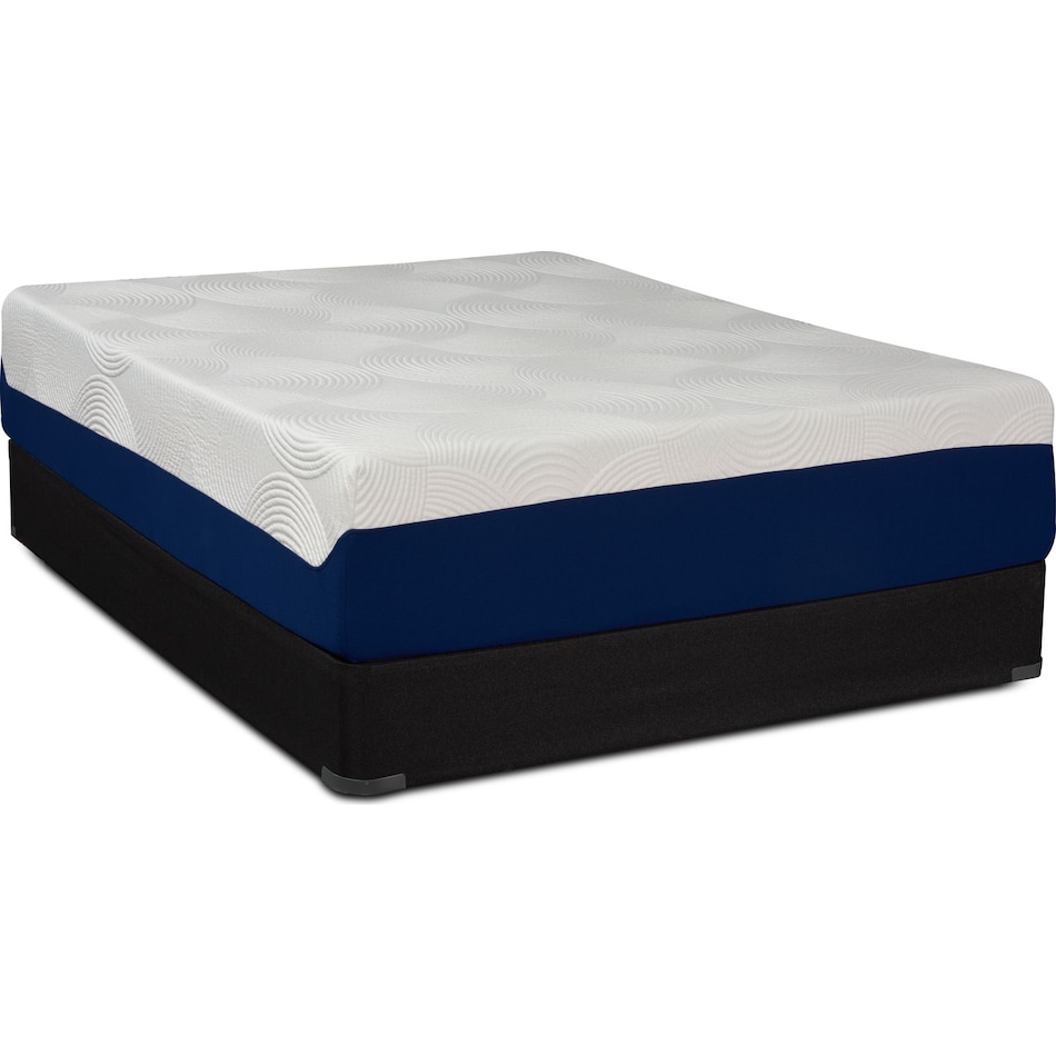 dream refresh white full mattress foundation set   