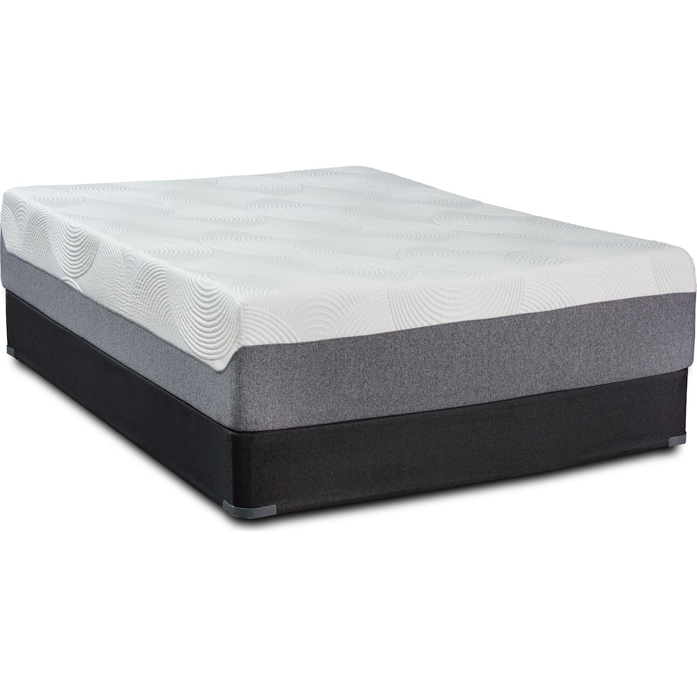 dream refresh white full mattress foundation set   