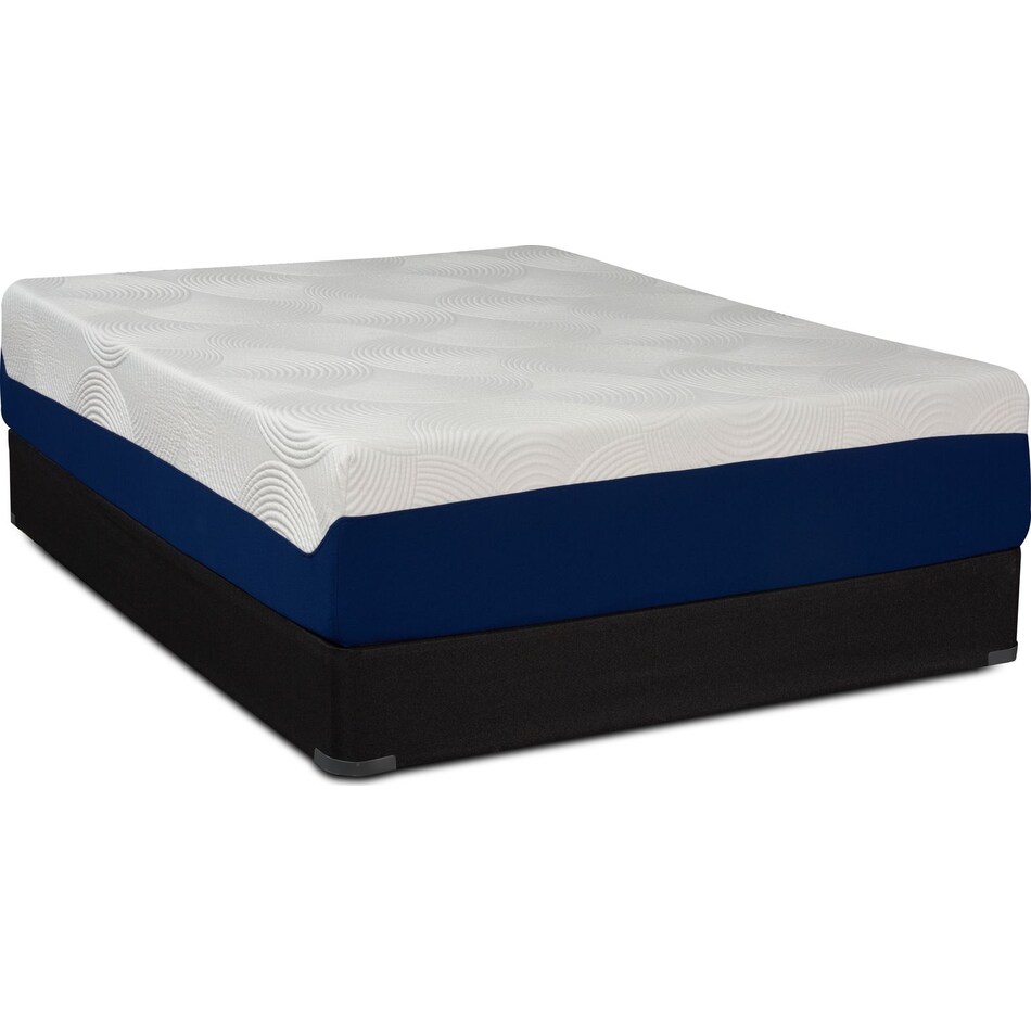 dream refresh white queen mattress foundation set   