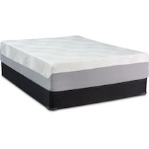 dream refresh white twin mattress low profile foundation set   