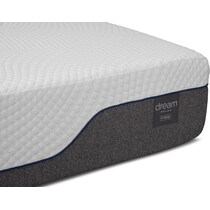 dream relax white queen mattress foundation set   