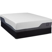 dream relax white queen mattress foundation set   