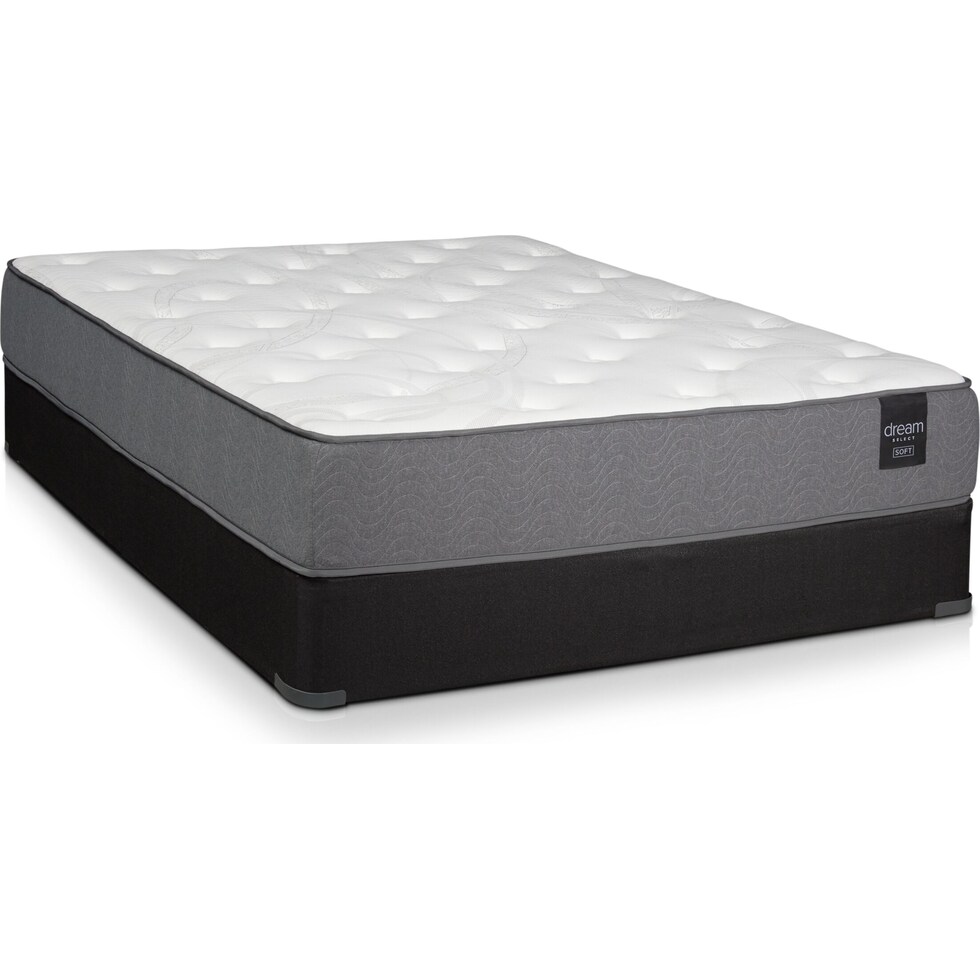 dream select white twin xl mattress foldable foundation set   