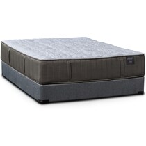 dream serene gray queen mattress foundation set   