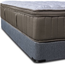 dream serene gray queen mattress split foundation set   