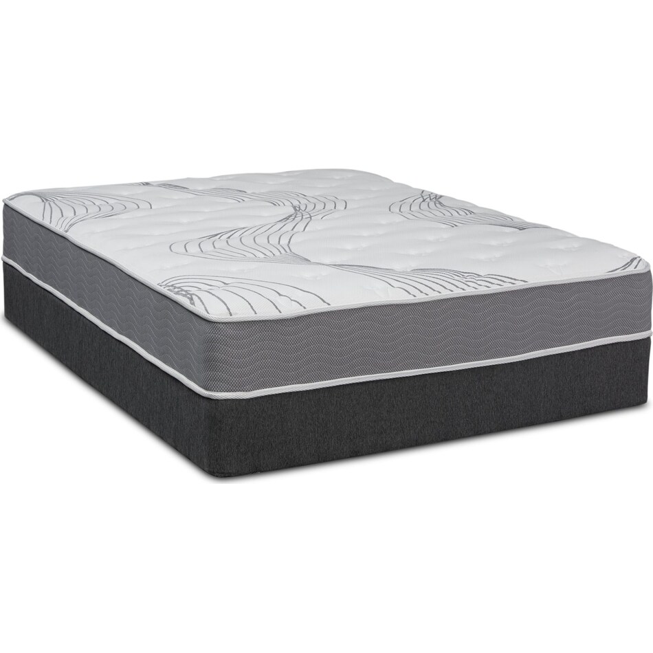 dream simple white queen mattress foundation set   