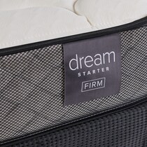 dream starter white queen mattress low profile foundation set   